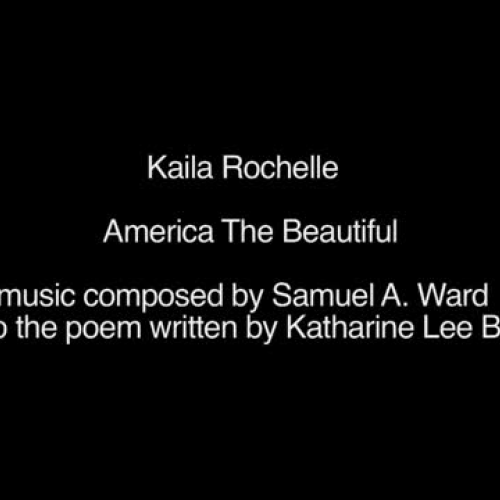 America The Beautiful - Kaila Rochelle Piano