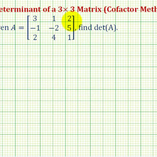 Determinant3_3 Cofactor Ex1
