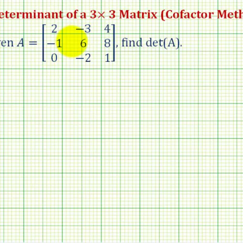 Determinant3_3 Cofactor Ex2