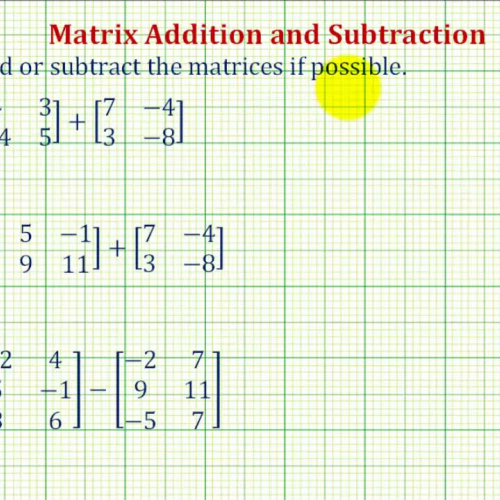 Matrix Add Subtract Ex