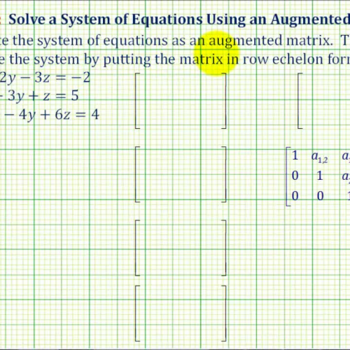 Matrix Augment3_3 System Infinite Sol Ex