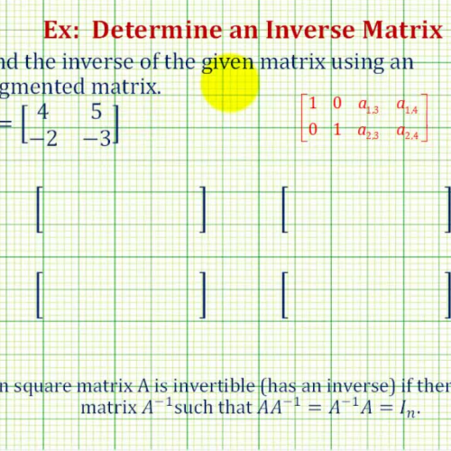 Matrix Inverse2_2 Augmented Ex
