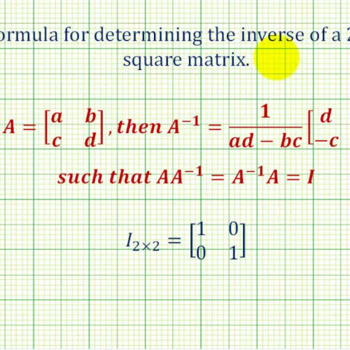 Matrix Inverse2_2 Formula Ex