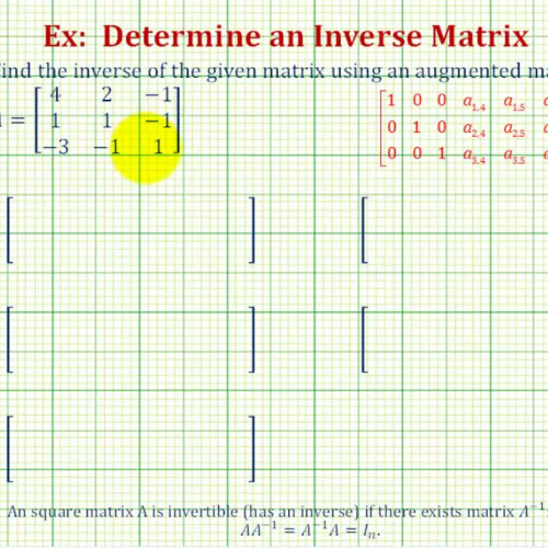 Matrix Inverse3_3 Augmented Ex2