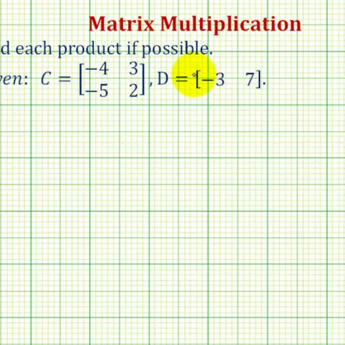 Matrix Multiplication Ex1