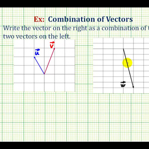 Vector As A Combo Of Two Vectors Ex