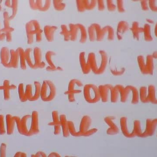 Sum of arithmetic sequence