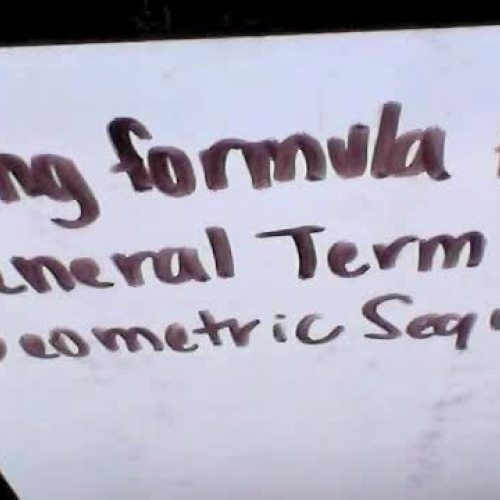 General term of geometric sequence