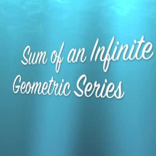 Sum of an infinite geometric series