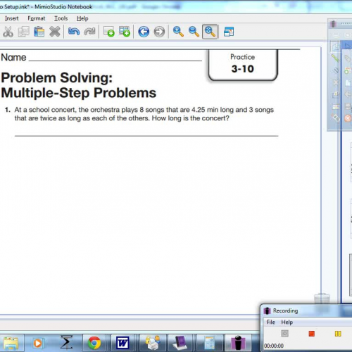 3-10 Problem Solving Multiple-Step Problems
