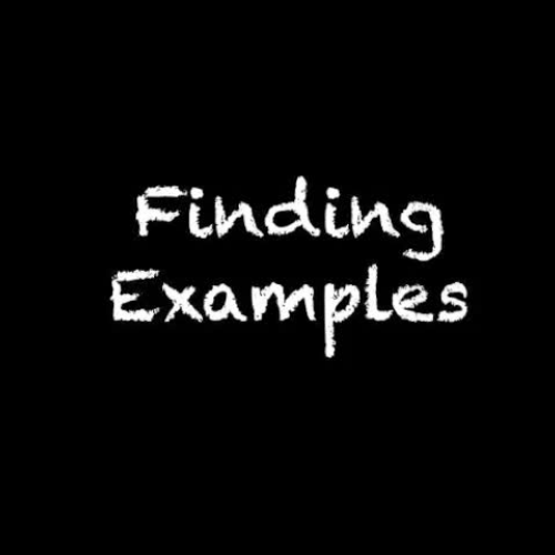 Finding Examples