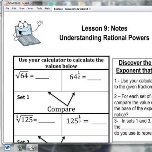 Lesson 9 - Understanding Rational Powers