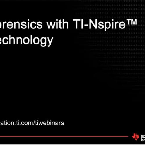 Forensics with TI-Nspire Technology