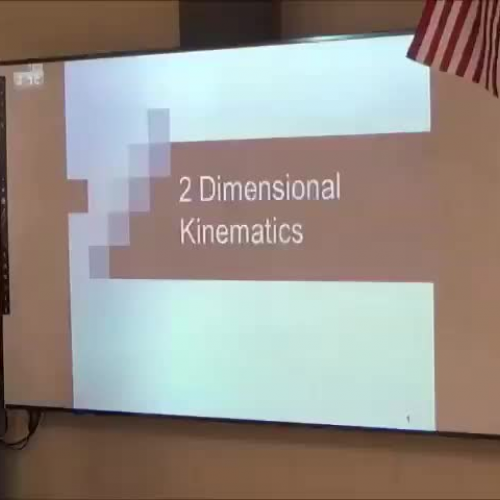 AP Physics Unit 2 Two Dimensional Kinematics 