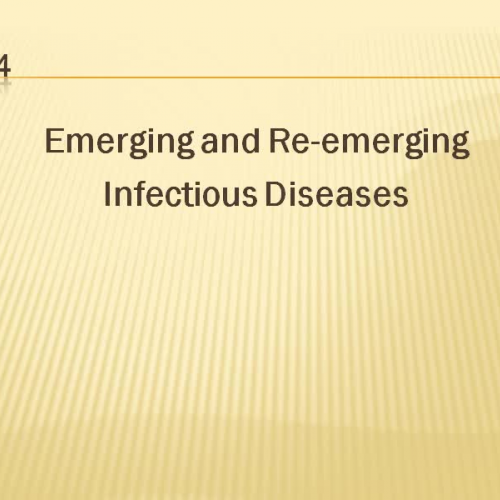 6.04 Emerging &amp; Re-emerging Infectious Di