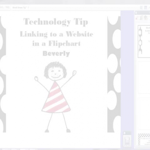 Linking to websites in a flipchart