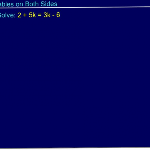 Equations with Variables on Both Sides