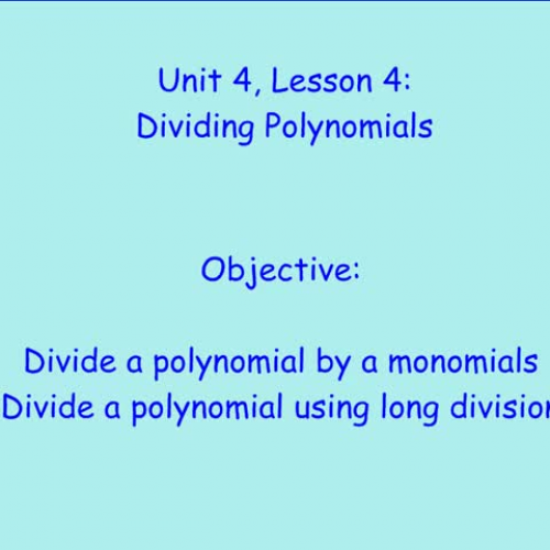 Dividing Polys