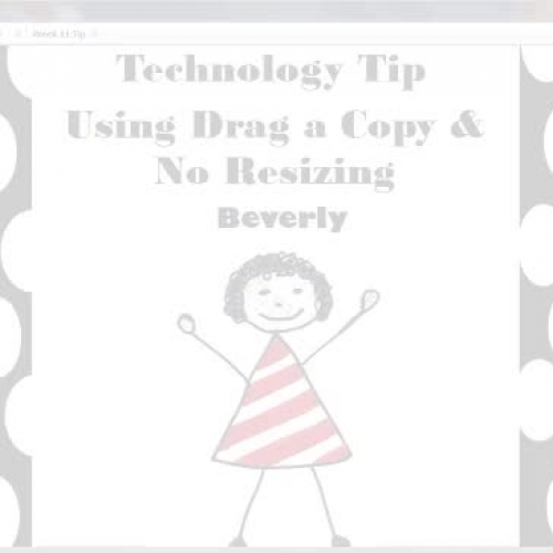 Drag a Copy and No Resizing in ActivInspire