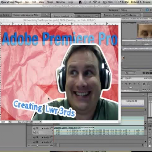 Creating Lower Thirds in Adobe Premiere