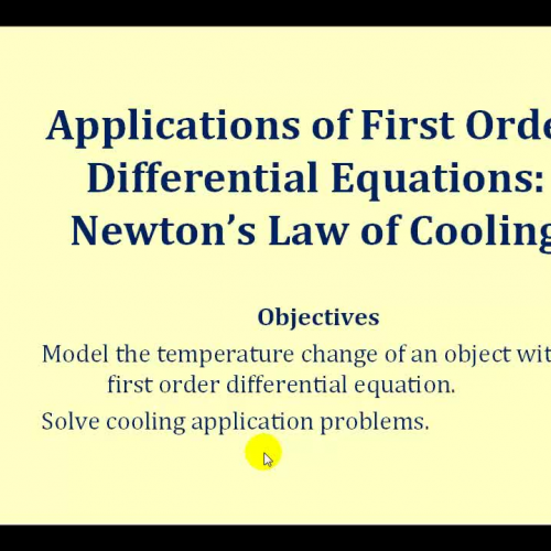 D E Newton Cooling