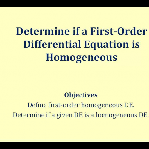 Homogeneous D E2