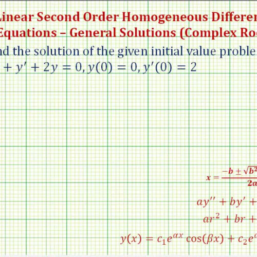 Second Order Linear Homo D E_ Complex Root I 