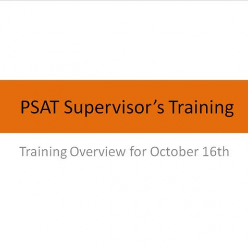 PSAT training lg