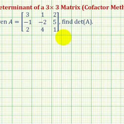 Determinant3_3 Cofactor Ex1