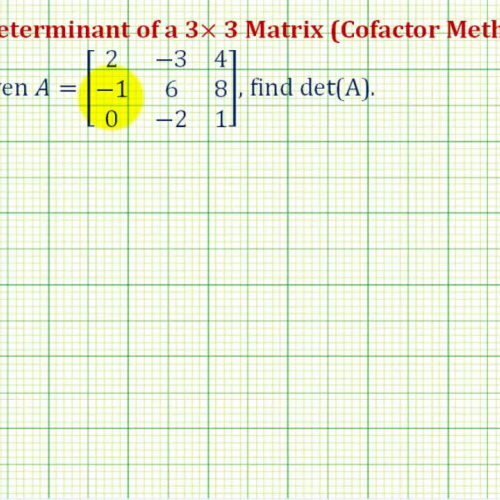 Determinant3_3 Cofactor Ex2