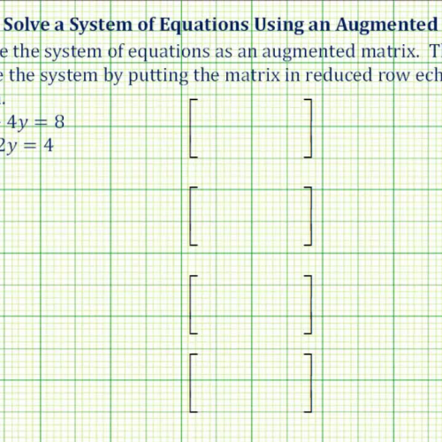 Matrix Augment2_2 R R E F Inf Sol Ex