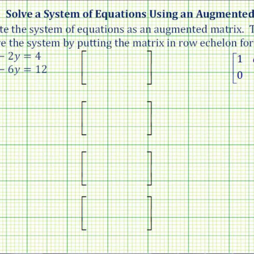 Matrix Augment2_2 System Inf Sol Ex C