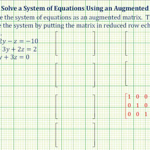 Matrix Augment3_3 R R E F1 Sol Ex