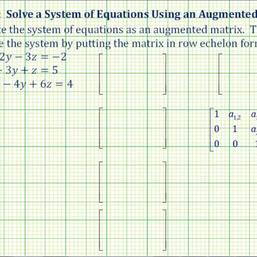 Matrix Augment3_3 System Infinite Sol Ex