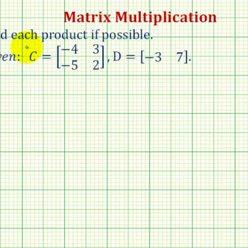 Matrix Multiplication Ex1
