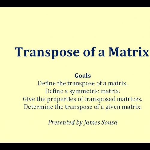 Matrix Transpose