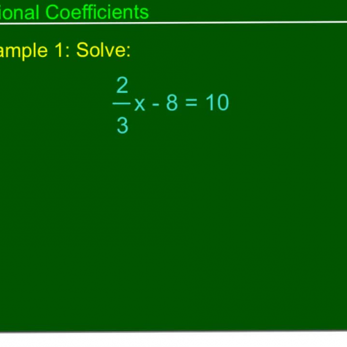 Linear Equations with Rational Coefficients