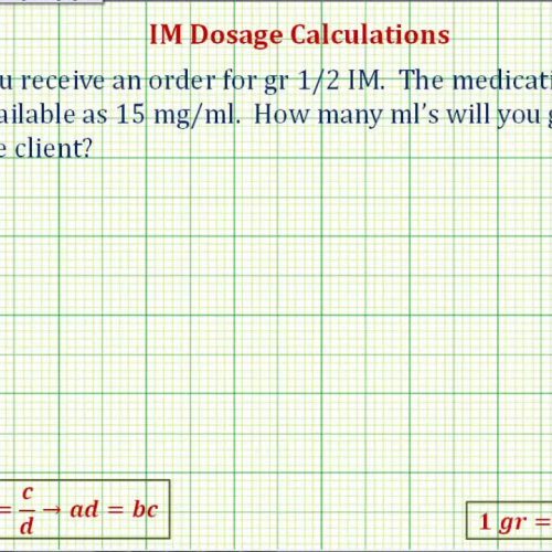 I M Dosage Conversion Ex2