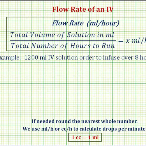 I V Flow Rate