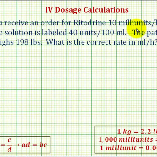 I V Flow Rate Five Step Ex