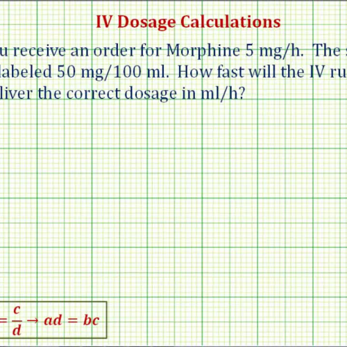 I V Flow Rate One Step Prop Ex