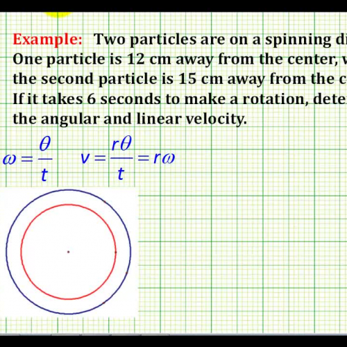 Angle Line Velocity Example