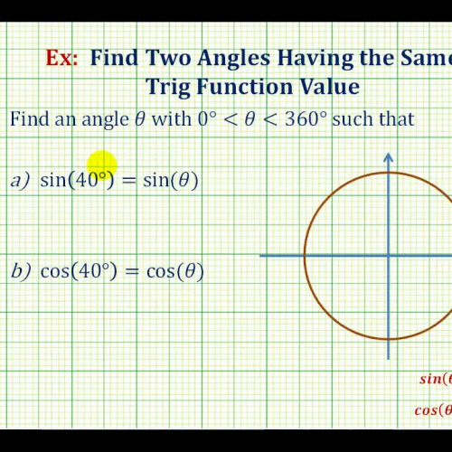 Angle With Same Sine Cosine Values Ex