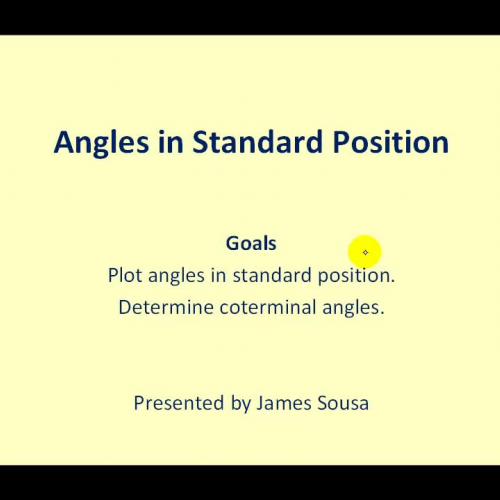 Angles Std Position