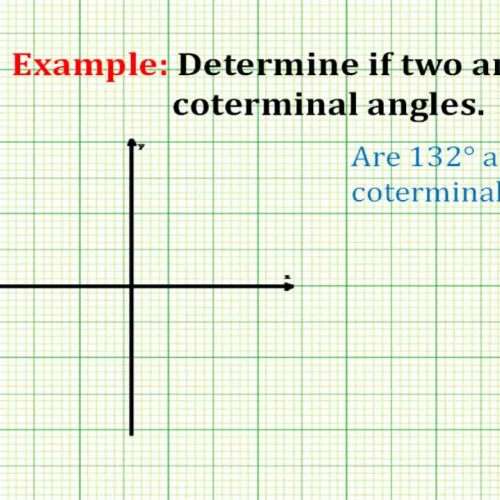 Coterminal Two Angles Example