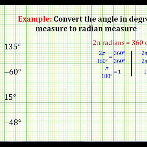 Degree To Radian Examples