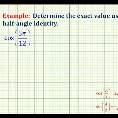 Half Angle Cosine Example