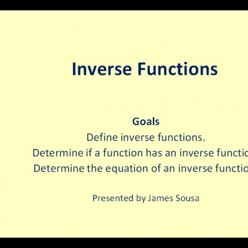 Inverse Functions Short