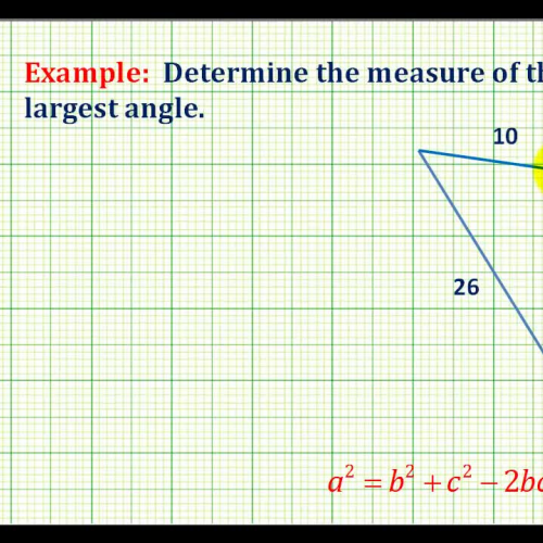 Law Cosine Angle Example