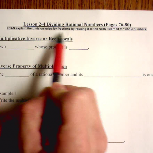 Dividing Fractions